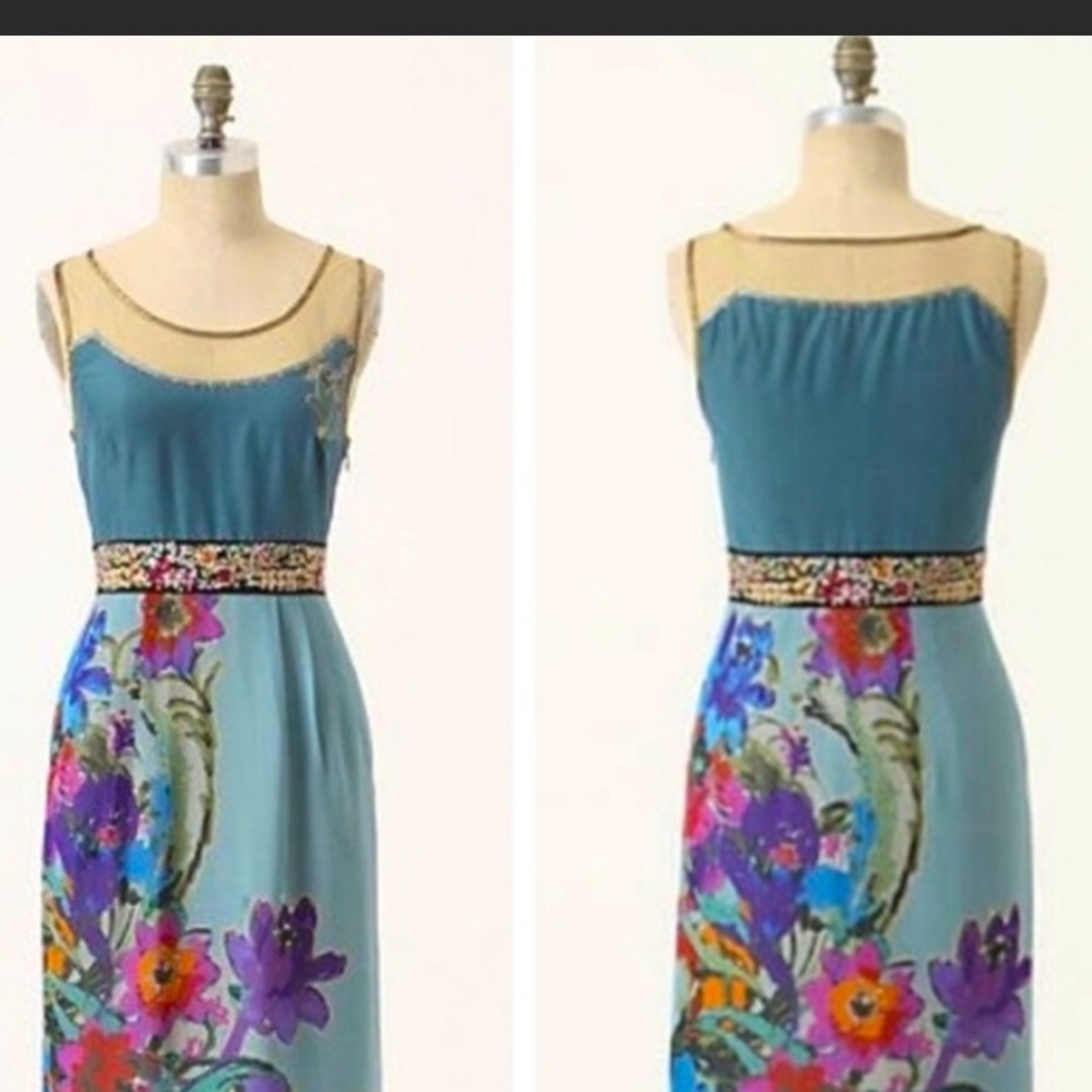 Gorgeous Floral Anthropologie dress.